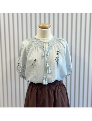 Blouse Marie-Louise - lichtblauw