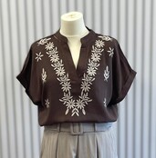 Blouse Adrienne - bruin