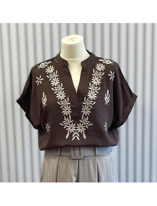 Blouse Adrienne - bruin