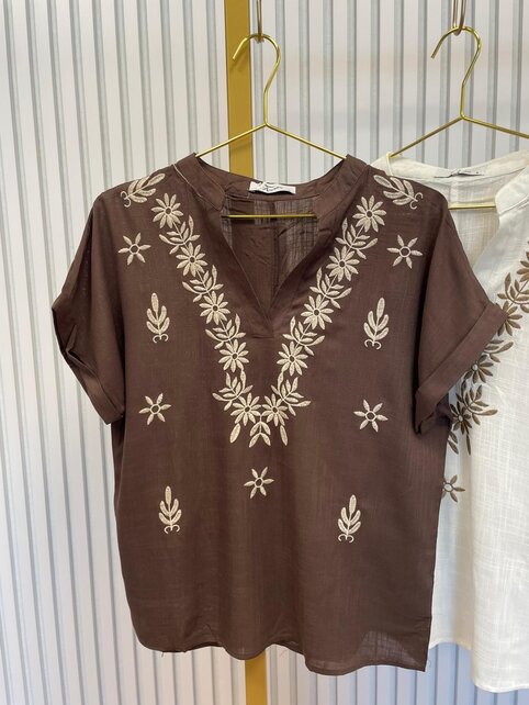 Blouse Adrienne - bruin