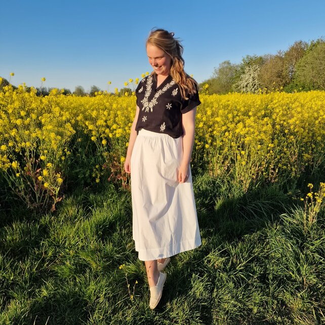 Blouse Adrienne - zwart