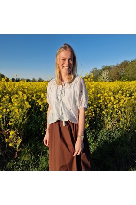 Blouse Marie-Louise - lichtblauw