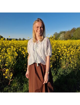 Blouse Marie-Louise - lichtblauw