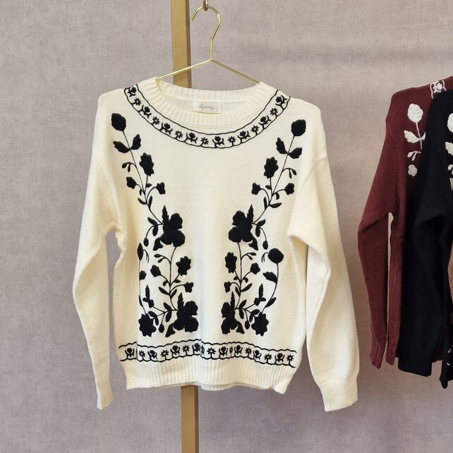 Trui Veerle - offwhite