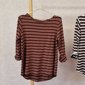 Shirt Rosie - camel/zwart