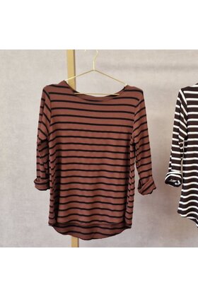 Shirt Rosie - camel/zwart