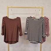 Shirt Rosie - camel/zwart