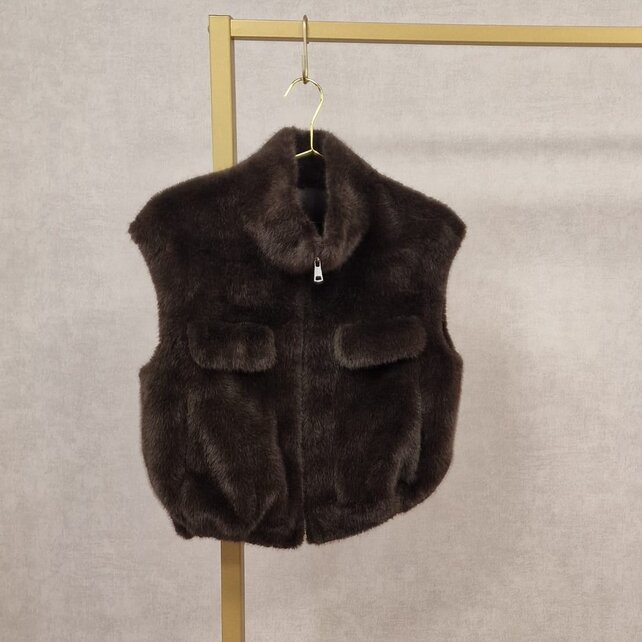Gilet Sanne - bont bruin