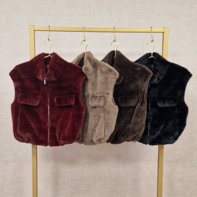 Gilet Sanne - bont bordeaux