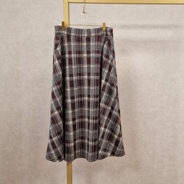 Rok Angeline - ruit bordeaux