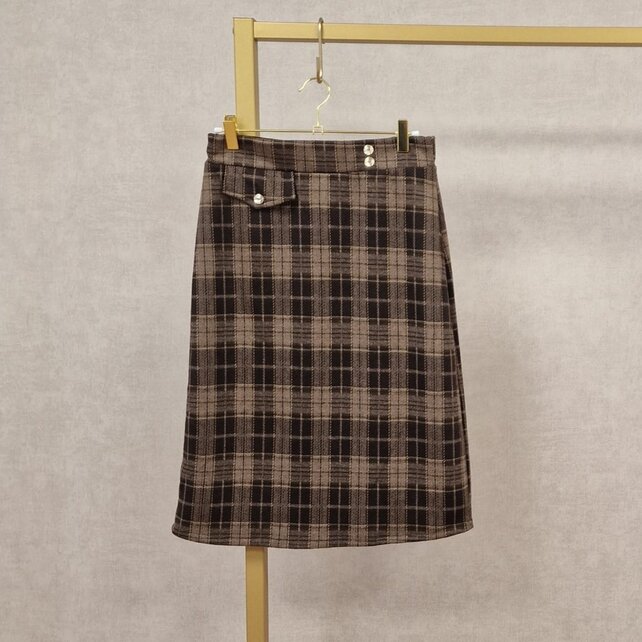 Rok Maddie - ruit bruin