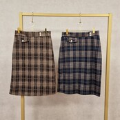Rok Maddie - ruit bruin