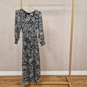 Jurk Sarah - zwart/wit
