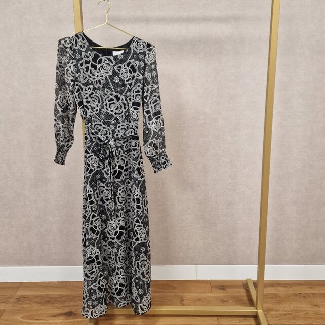 Jurk Sarah - zwart/wit