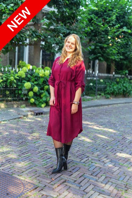 Jurk Marit - bordeaux