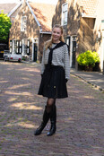 Trui Rachel - wit/zwart