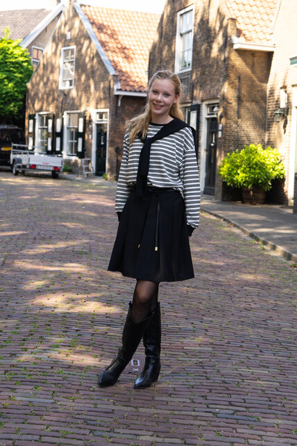 Trui Rachel - wit/zwart