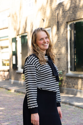 Trui Rachel - zwart/wit