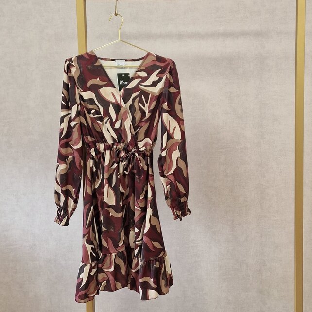 Jurk Jessica - dessin bordeaux