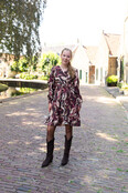 Jurk Jessica - dessin bordeaux