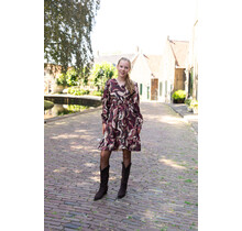 Jurk Jessica - dessin bordeaux