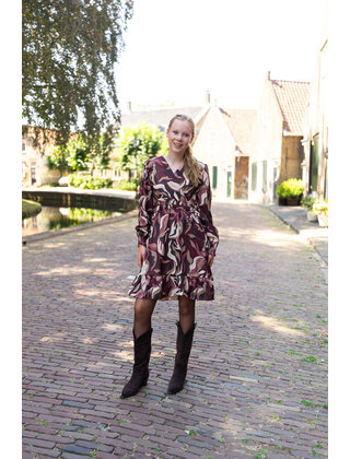 Jurk Jessica - dessin bordeaux