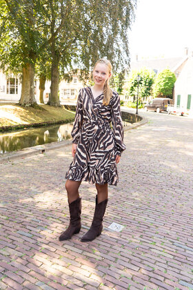 Jurk Jessica - dessin bruin