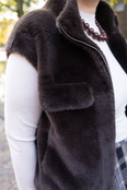 Gilet Sanne - bont bruin