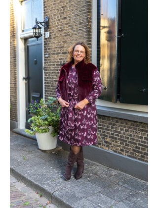 Gilet Sanne - bont bordeaux