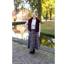 Rok Angeline - ruit bordeaux