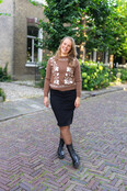 Trui Veerle - cognac