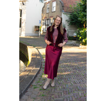 Shirt Rosie - bordeaux/offwhite