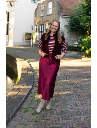 Shirt Rosie - bordeaux/offwhite