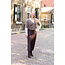 Blouse Esmee - bruin/offwhite