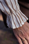 Blouse Esmee - bruin/offwhite