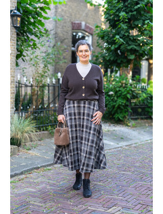 Vest Liesbeth - bruin