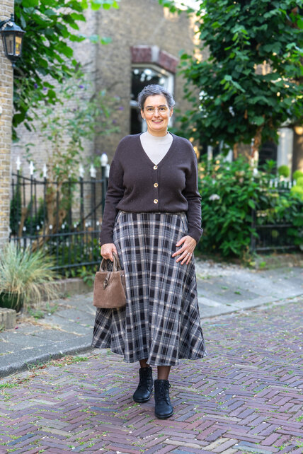 Vest Liesbeth - bruin