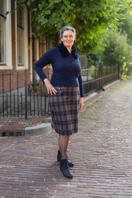 Rok Maddie - ruit marine