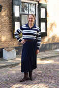 Rok Amber - donkerblauw