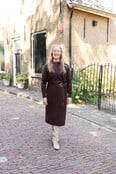 Jurk Leah - olijfgroen
