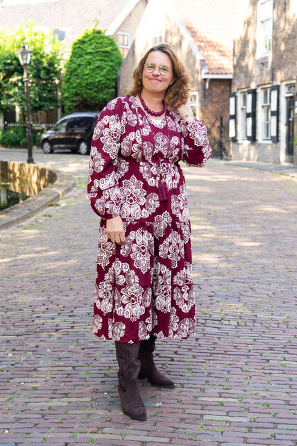 Jurk Julia - bordeaux