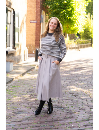 Trui Nora - patroon bruin