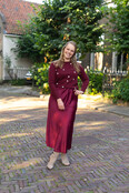 Rok Joanne - bordeaux satijn