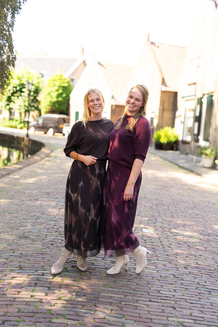 Rok Iris - bordeaux dessin mesh