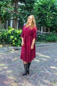 Jurk Marit - bordeaux