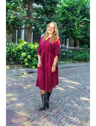 Jurk Marit - bordeaux
