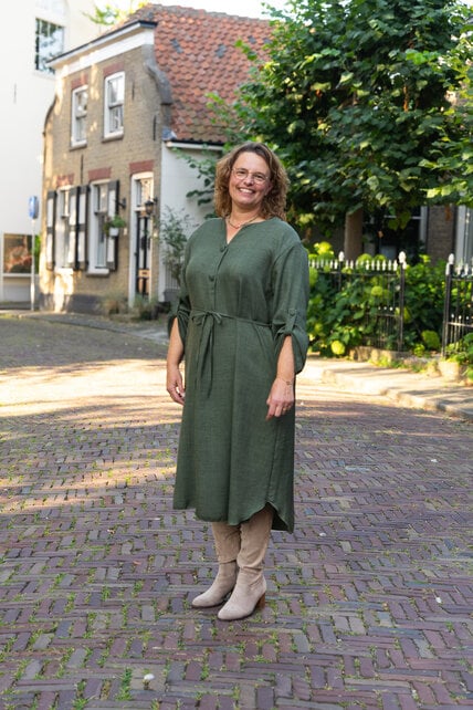 Jurk Marit - mosgroen