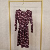 Jurk Amelia - print bordeaux