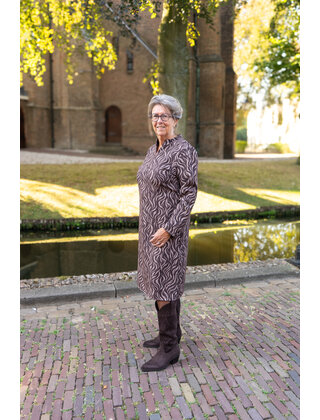 Jurk Marloes - bruin/zand