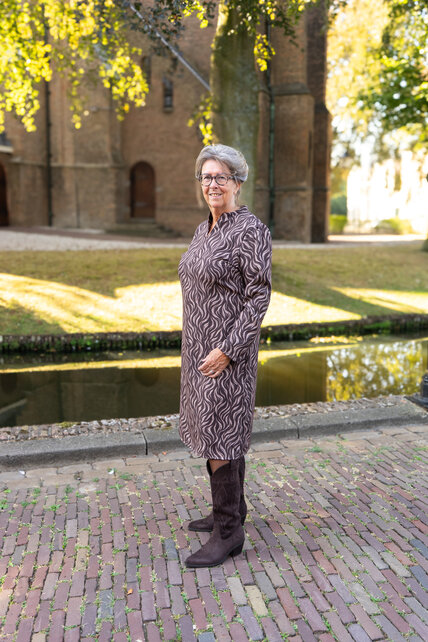 Jurk Marloes - bruin/zand